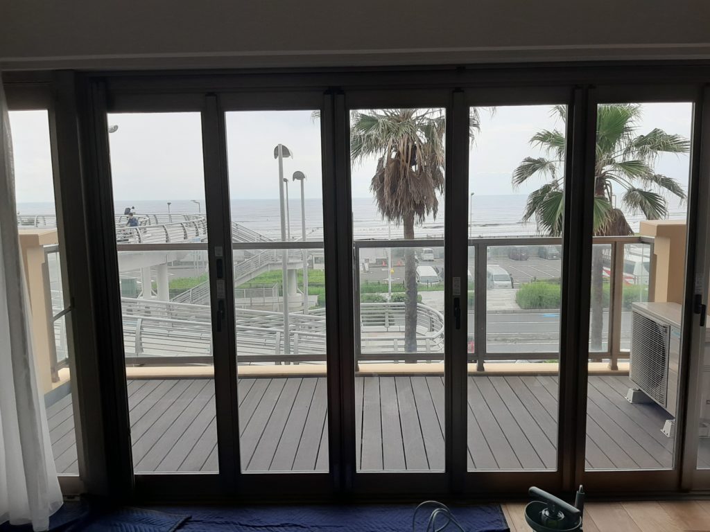 透明遮熱フィルム施工（藤沢市）