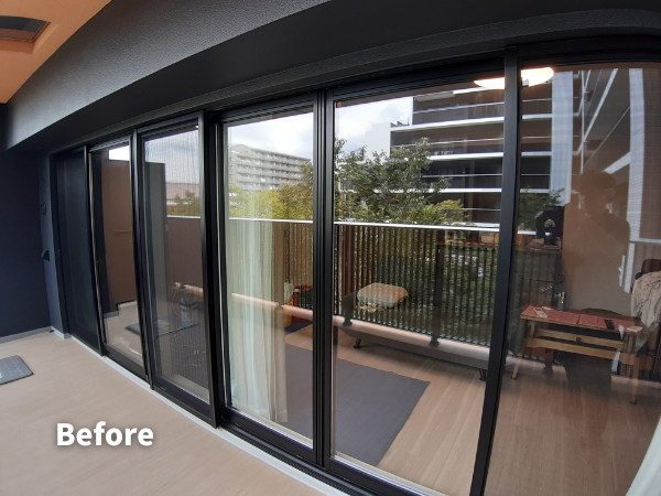 ミラータイプ施工（遮熱フィルム）