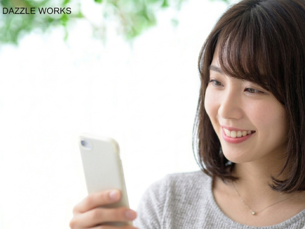 Woman-Looking-at-Her-Smartphone ② (Gemini) (Revised)